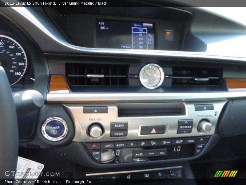 Silver Lining Metallic / Black 2013 Lexus ES 300h Hybrid