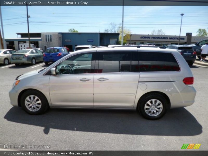 Silver Pearl Metallic / Gray 2008 Honda Odyssey EX-L