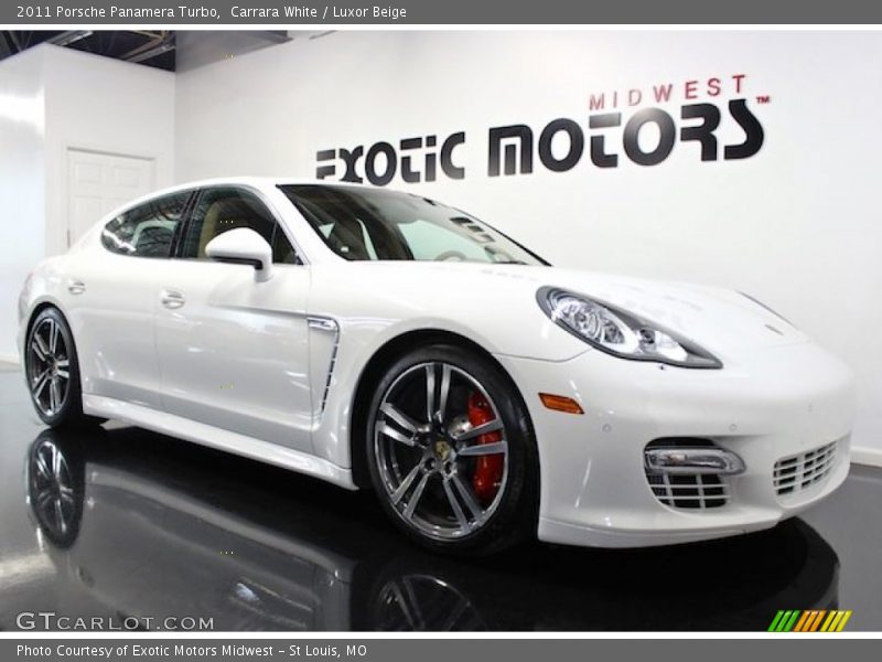 Carrara White / Luxor Beige 2011 Porsche Panamera Turbo