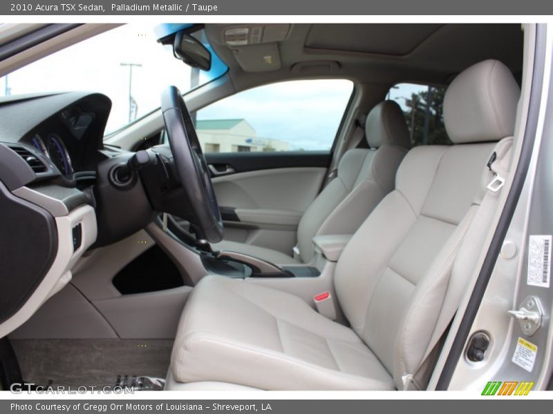 Palladium Metallic / Taupe 2010 Acura TSX Sedan