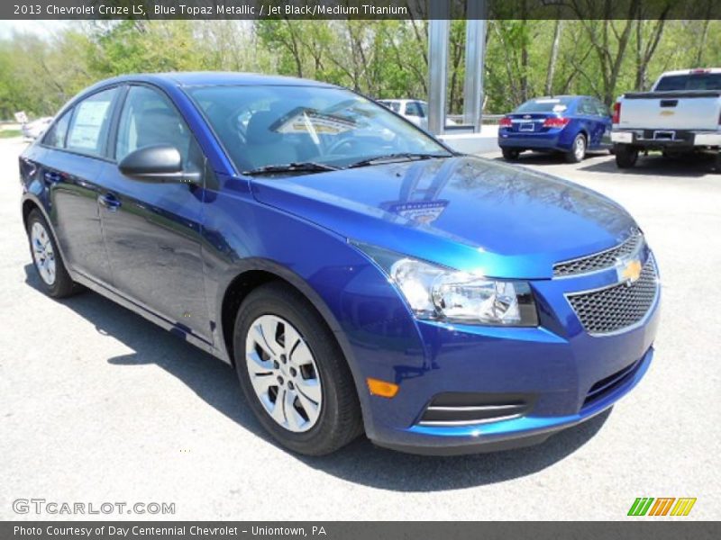 Blue Topaz Metallic / Jet Black/Medium Titanium 2013 Chevrolet Cruze LS
