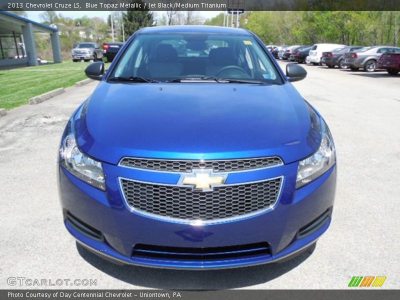 Blue Topaz Metallic / Jet Black/Medium Titanium 2013 Chevrolet Cruze LS