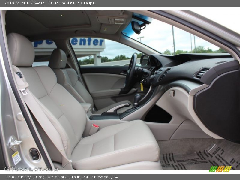 Palladium Metallic / Taupe 2010 Acura TSX Sedan