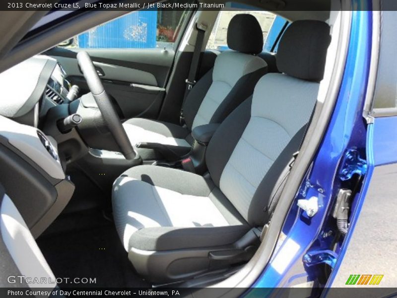 Blue Topaz Metallic / Jet Black/Medium Titanium 2013 Chevrolet Cruze LS