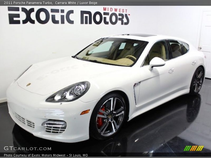 Carrara White / Luxor Beige 2011 Porsche Panamera Turbo