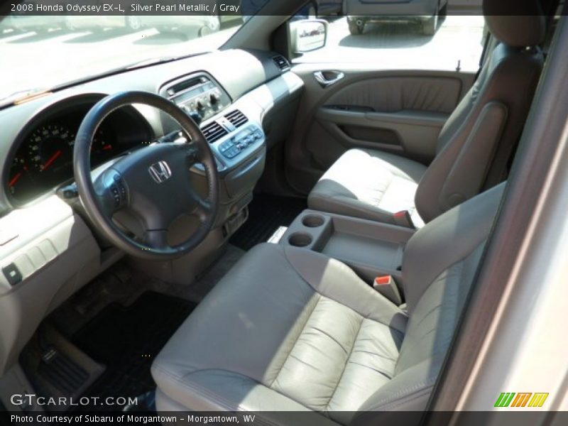 Silver Pearl Metallic / Gray 2008 Honda Odyssey EX-L