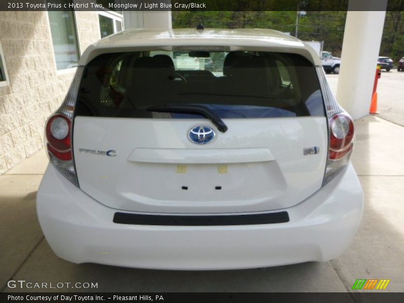 Moonglow / Light Blue Gray/Black 2013 Toyota Prius c Hybrid Two