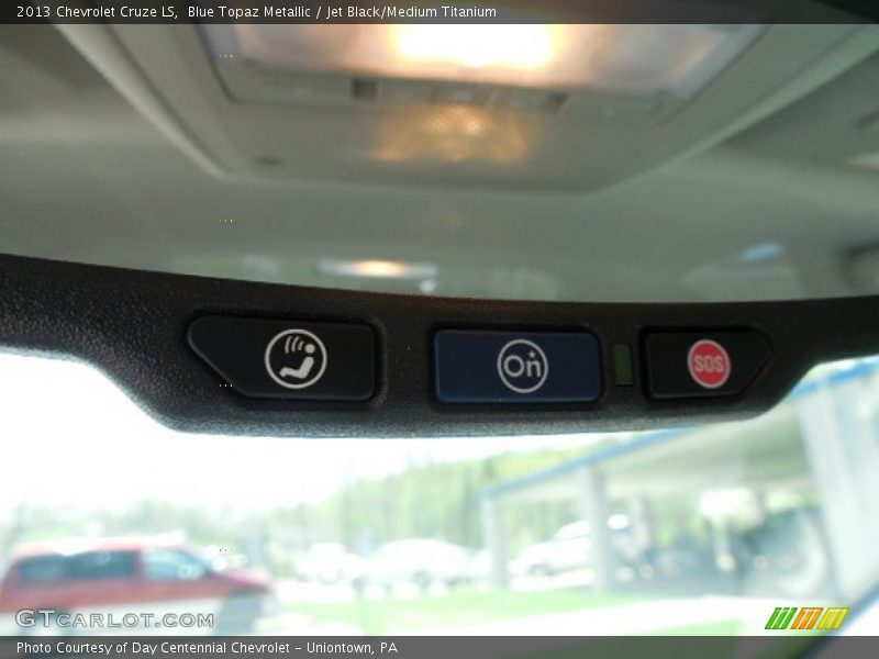 Blue Topaz Metallic / Jet Black/Medium Titanium 2013 Chevrolet Cruze LS