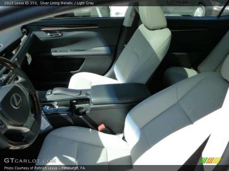 Silver Lining Metallic / Light Gray 2013 Lexus ES 350