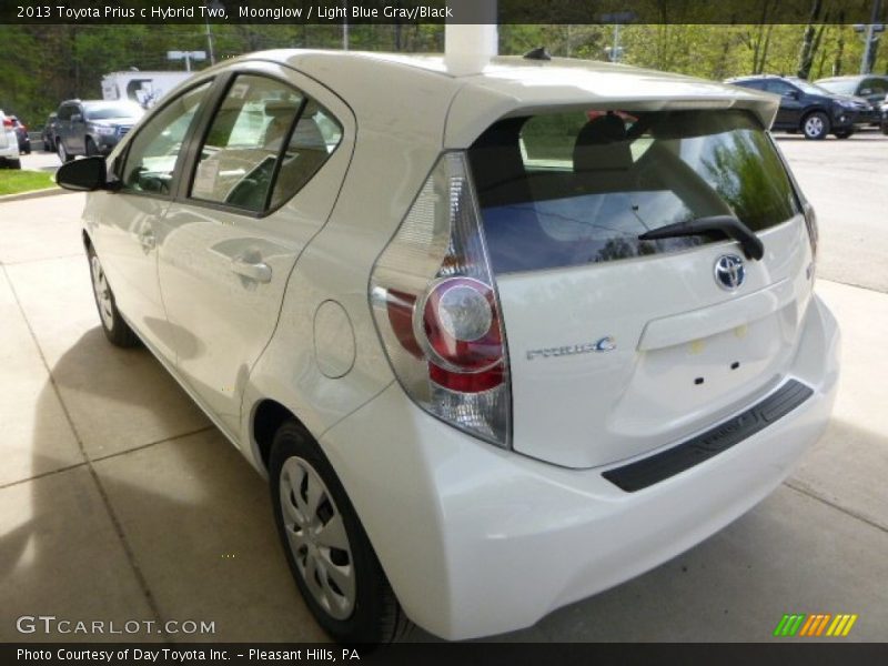 Moonglow / Light Blue Gray/Black 2013 Toyota Prius c Hybrid Two
