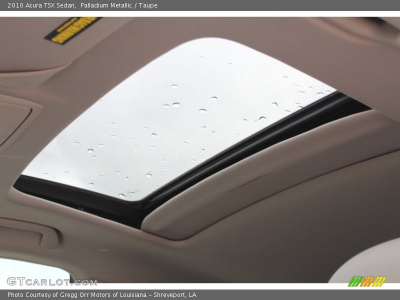 Palladium Metallic / Taupe 2010 Acura TSX Sedan