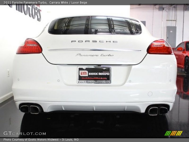 Carrara White / Luxor Beige 2011 Porsche Panamera Turbo