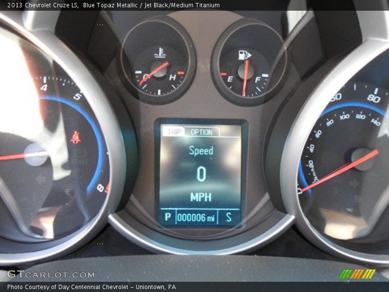 Blue Topaz Metallic / Jet Black/Medium Titanium 2013 Chevrolet Cruze LS