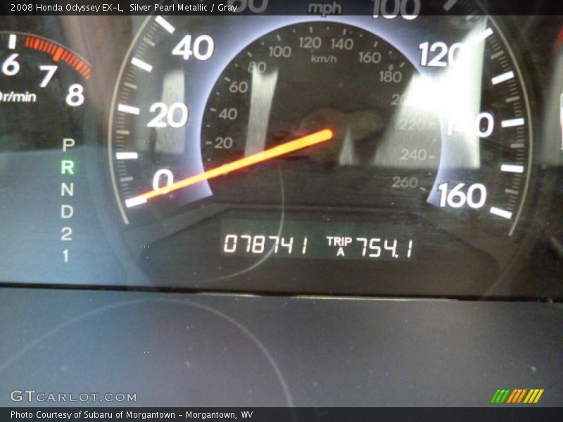 Silver Pearl Metallic / Gray 2008 Honda Odyssey EX-L
