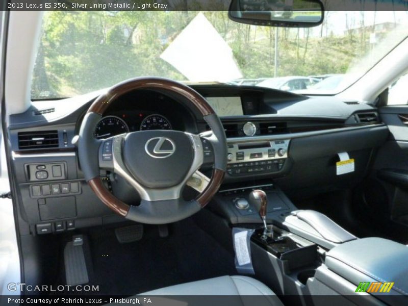 Silver Lining Metallic / Light Gray 2013 Lexus ES 350