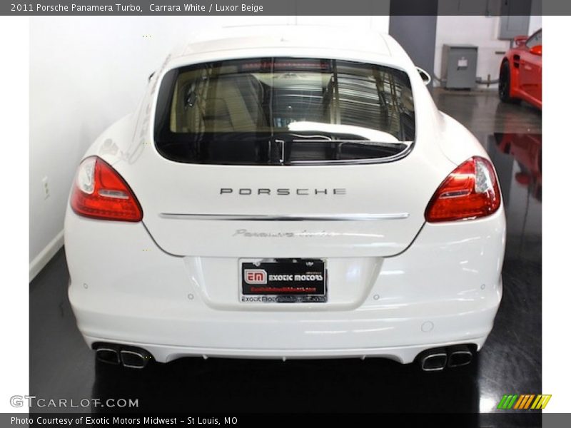 Carrara White / Luxor Beige 2011 Porsche Panamera Turbo