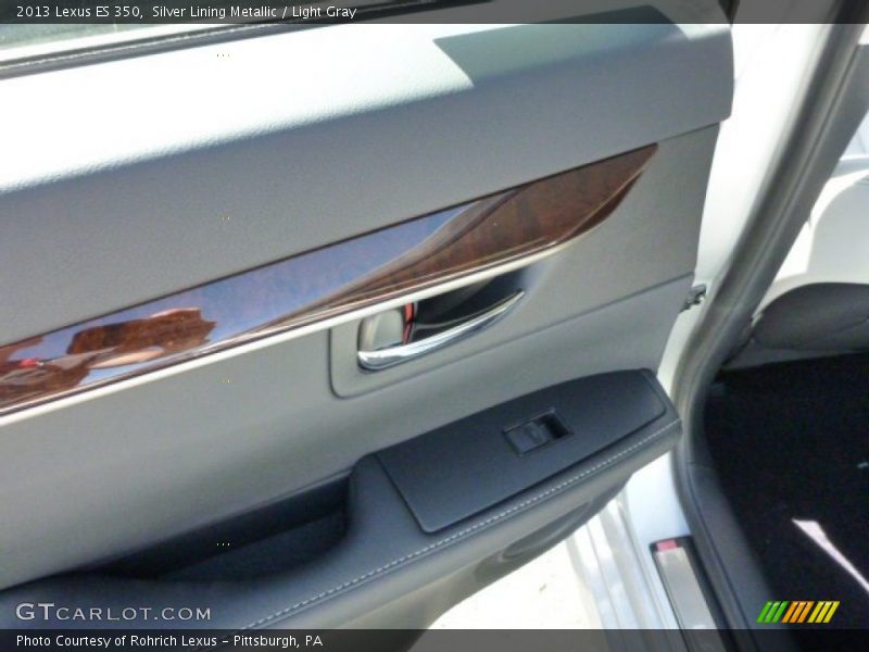 Silver Lining Metallic / Light Gray 2013 Lexus ES 350