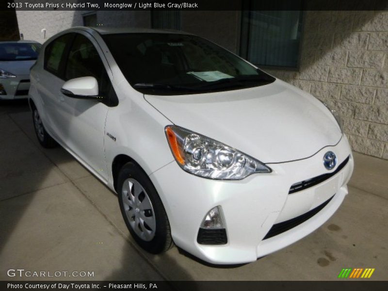 Moonglow / Light Blue Gray/Black 2013 Toyota Prius c Hybrid Two