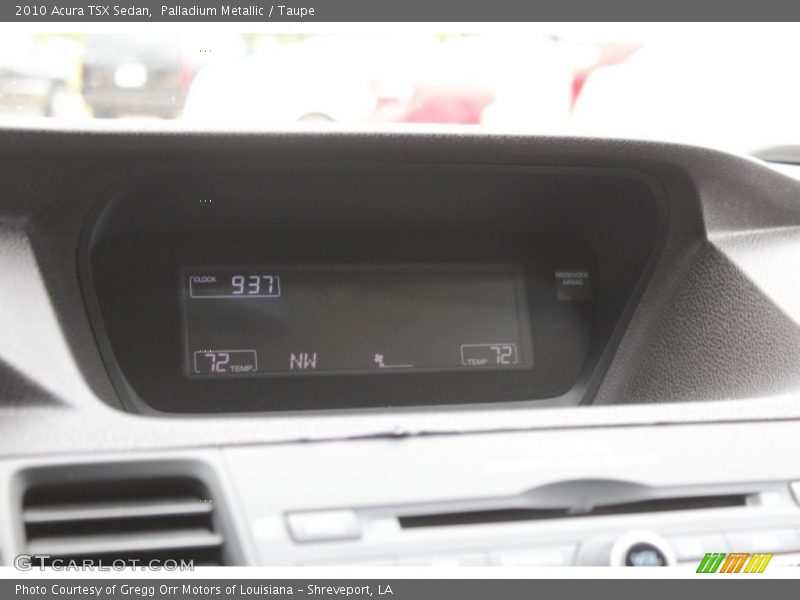 Palladium Metallic / Taupe 2010 Acura TSX Sedan