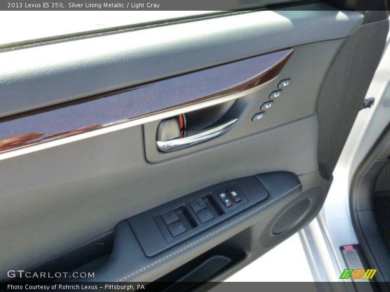 Silver Lining Metallic / Light Gray 2013 Lexus ES 350