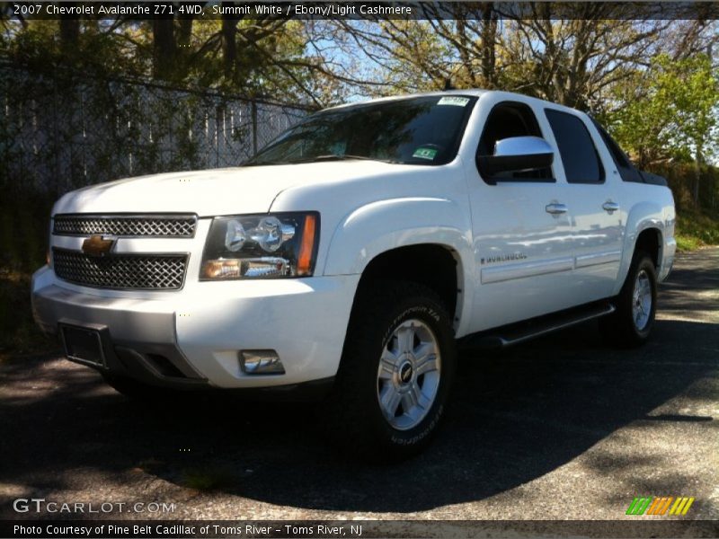 Summit White / Ebony/Light Cashmere 2007 Chevrolet Avalanche Z71 4WD