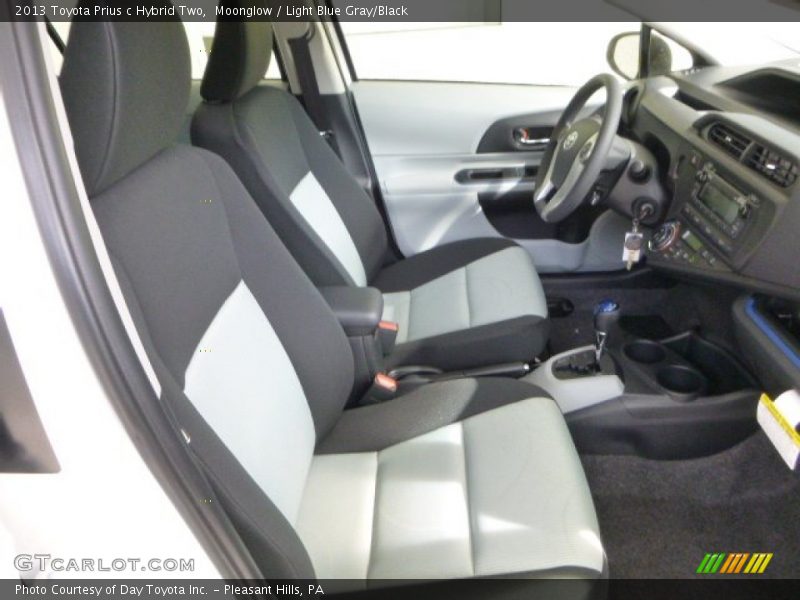 Moonglow / Light Blue Gray/Black 2013 Toyota Prius c Hybrid Two