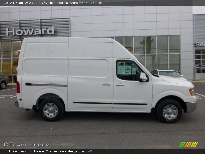 Blizzard White / Charcoal 2012 Nissan NV 2500 HD SV High Roof