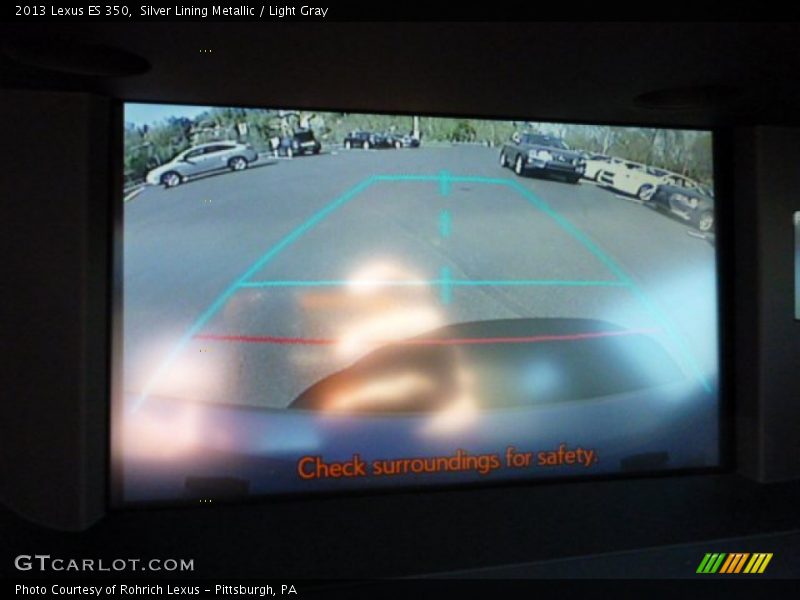 Silver Lining Metallic / Light Gray 2013 Lexus ES 350