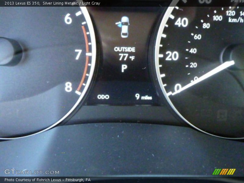 Silver Lining Metallic / Light Gray 2013 Lexus ES 350