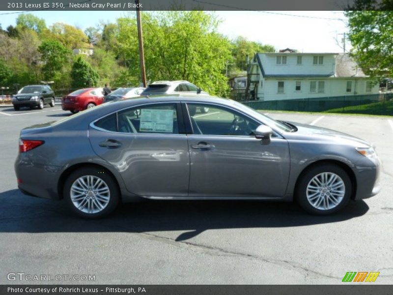 Nebula Gray Pearl / Black 2013 Lexus ES 350
