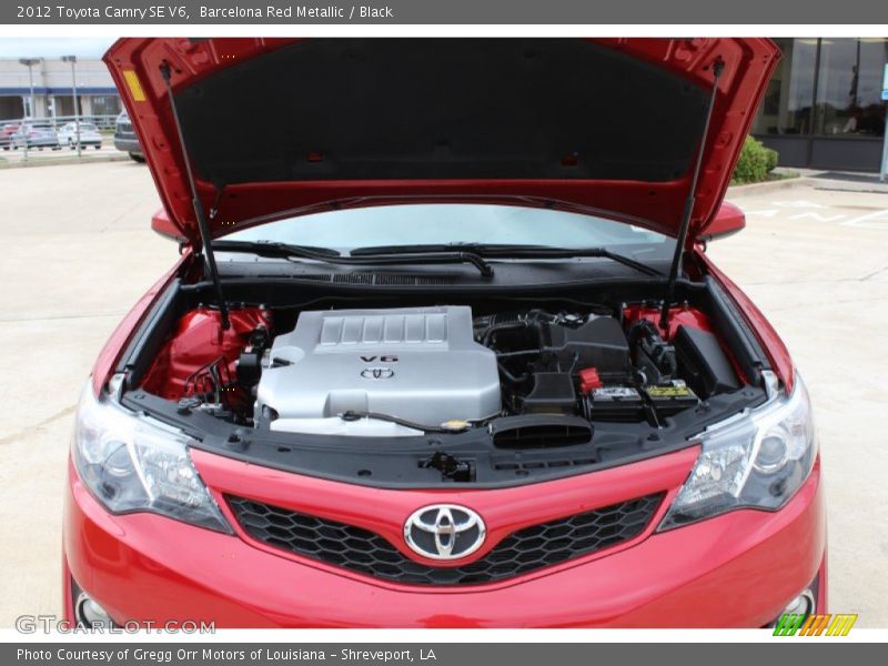 Barcelona Red Metallic / Black 2012 Toyota Camry SE V6
