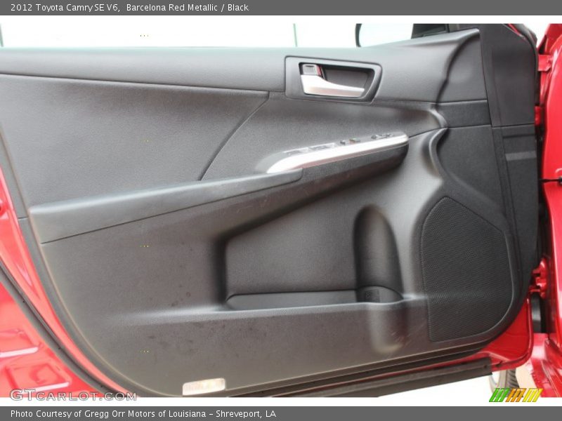 Barcelona Red Metallic / Black 2012 Toyota Camry SE V6