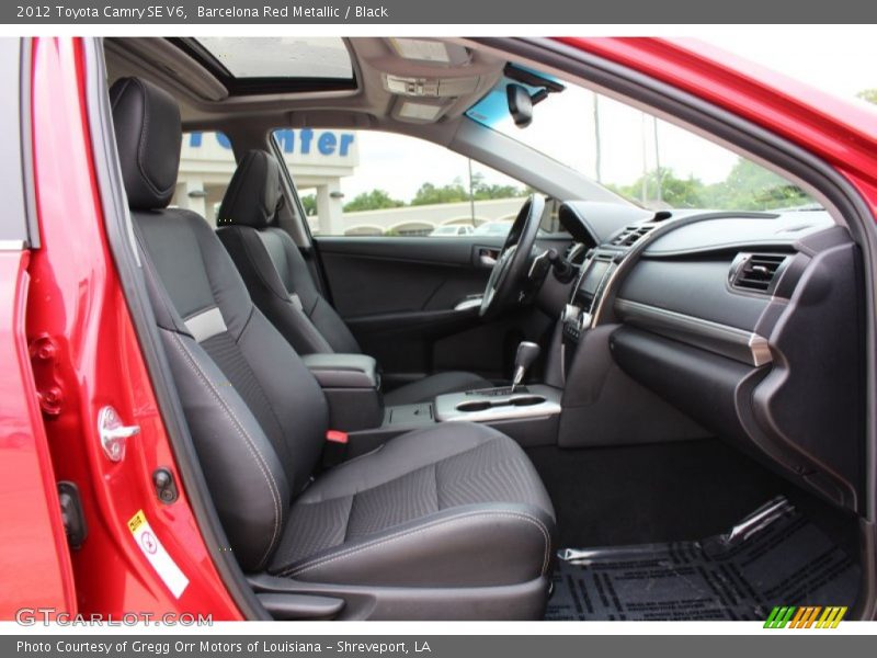 Barcelona Red Metallic / Black 2012 Toyota Camry SE V6