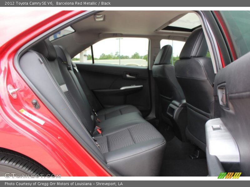 Barcelona Red Metallic / Black 2012 Toyota Camry SE V6
