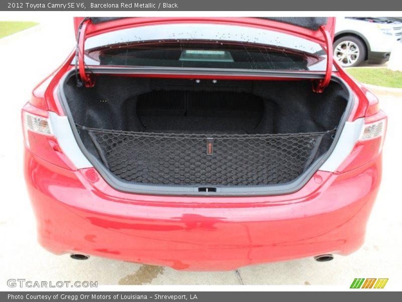 Barcelona Red Metallic / Black 2012 Toyota Camry SE V6