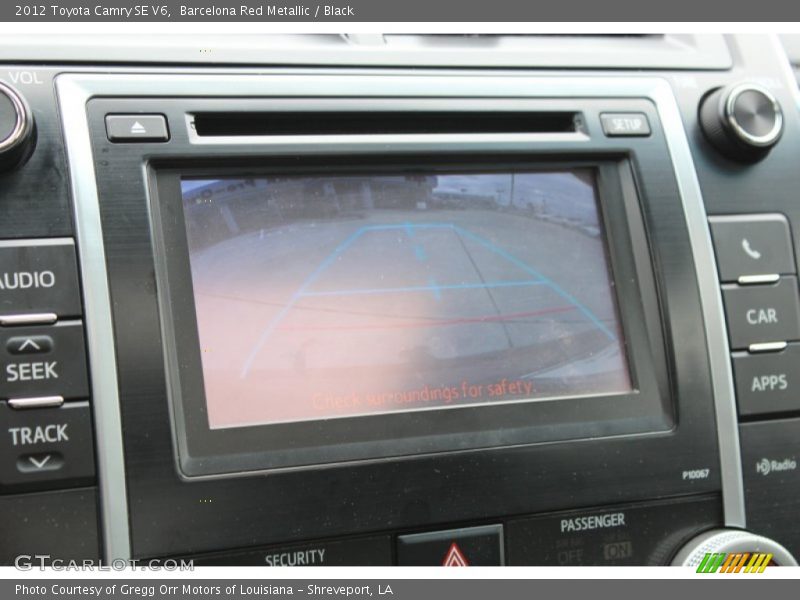 Barcelona Red Metallic / Black 2012 Toyota Camry SE V6
