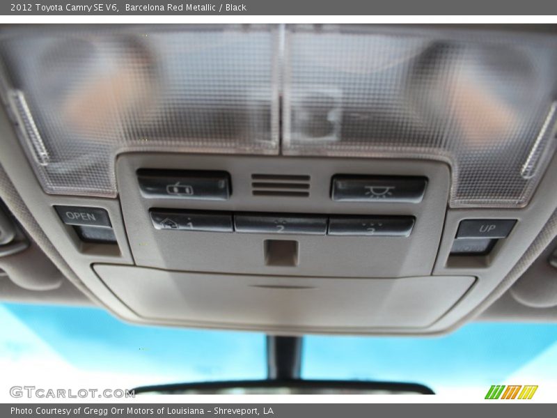 Barcelona Red Metallic / Black 2012 Toyota Camry SE V6