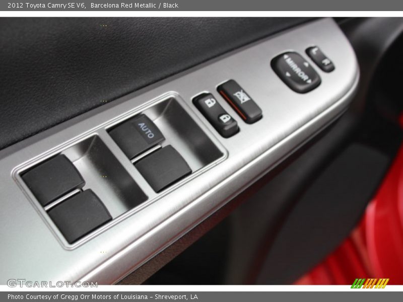 Barcelona Red Metallic / Black 2012 Toyota Camry SE V6