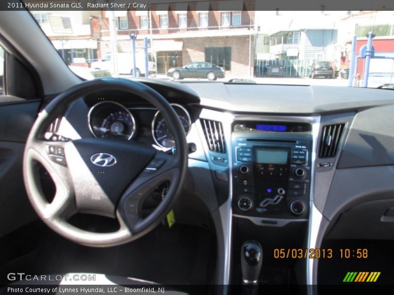 Radiant Silver / Gray 2011 Hyundai Sonata GLS