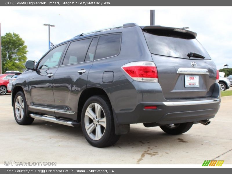 Magnetic Gray Metallic / Ash 2012 Toyota Highlander Limited