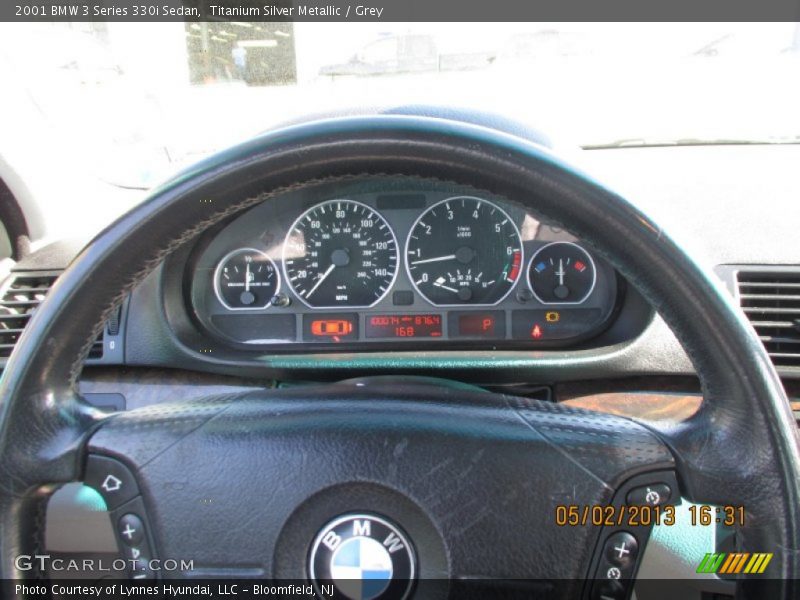 Titanium Silver Metallic / Grey 2001 BMW 3 Series 330i Sedan