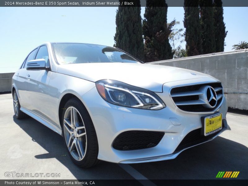 Iridium Silver Metallic / Black 2014 Mercedes-Benz E 350 Sport Sedan