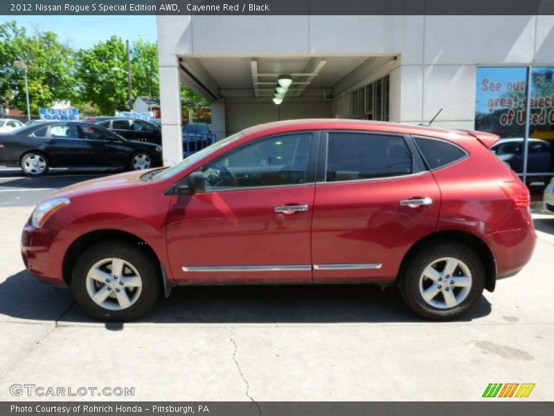 Cayenne Red / Black 2012 Nissan Rogue S Special Edition AWD