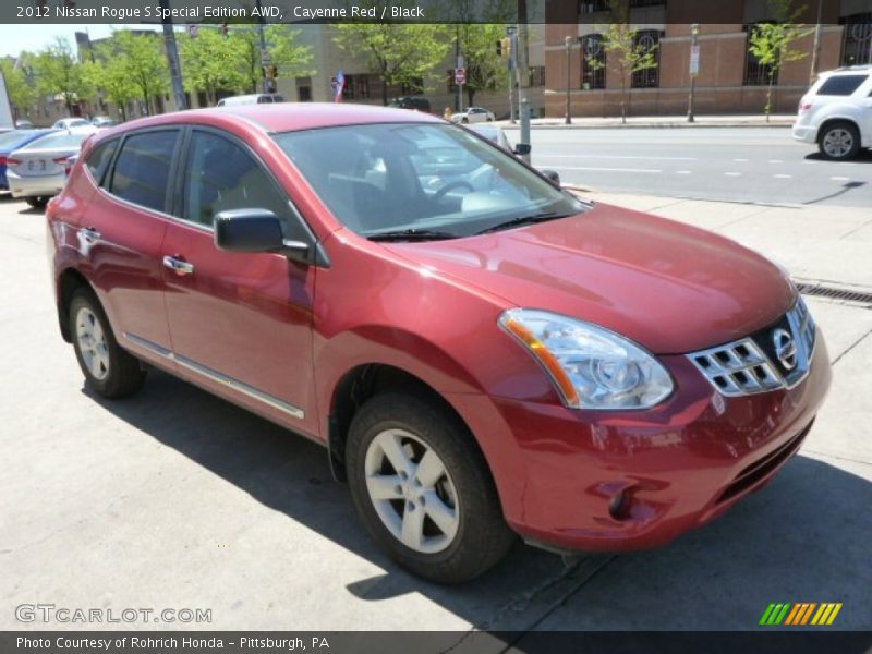 Cayenne Red / Black 2012 Nissan Rogue S Special Edition AWD