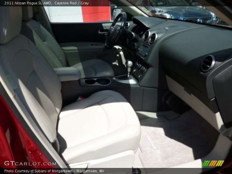 Cayenne Red / Gray 2011 Nissan Rogue SL AWD