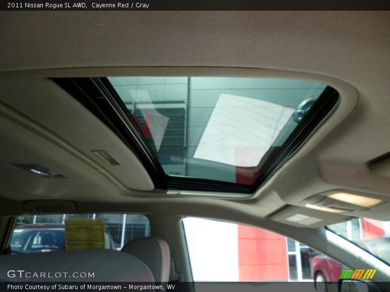 Cayenne Red / Gray 2011 Nissan Rogue SL AWD
