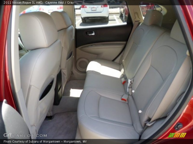 Cayenne Red / Gray 2011 Nissan Rogue SL AWD
