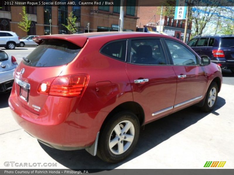 Cayenne Red / Black 2012 Nissan Rogue S Special Edition AWD