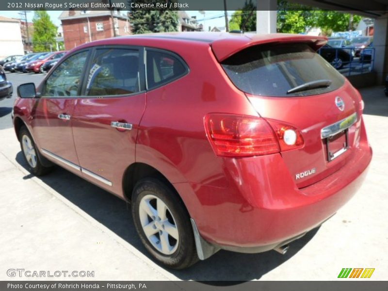 Cayenne Red / Black 2012 Nissan Rogue S Special Edition AWD