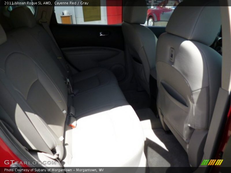 Cayenne Red / Gray 2011 Nissan Rogue SL AWD